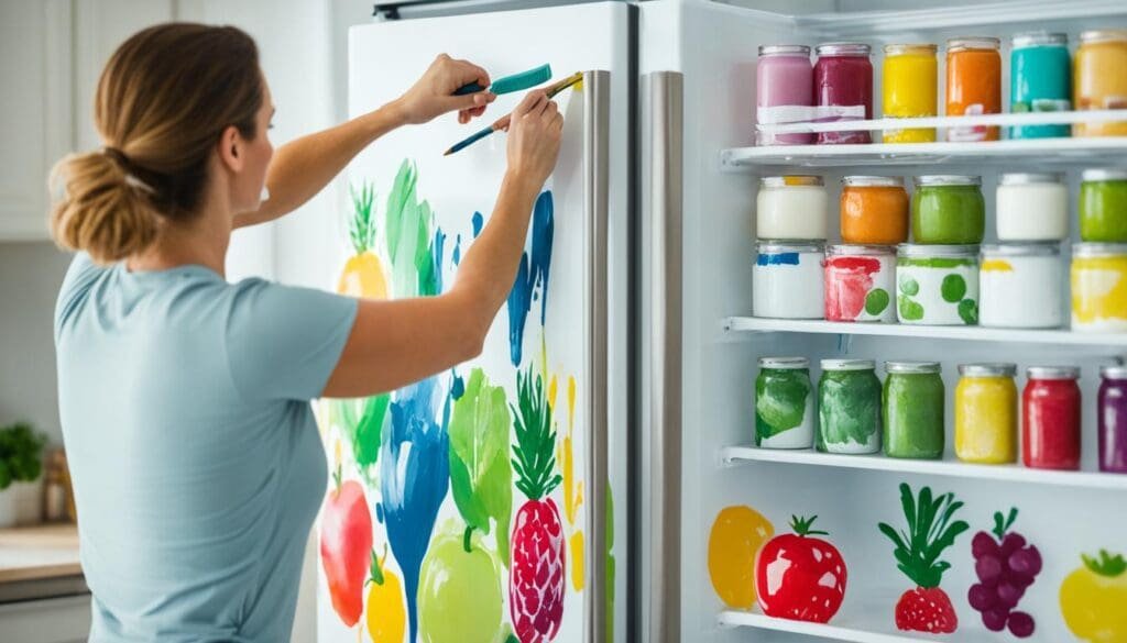 How to paint a fridge