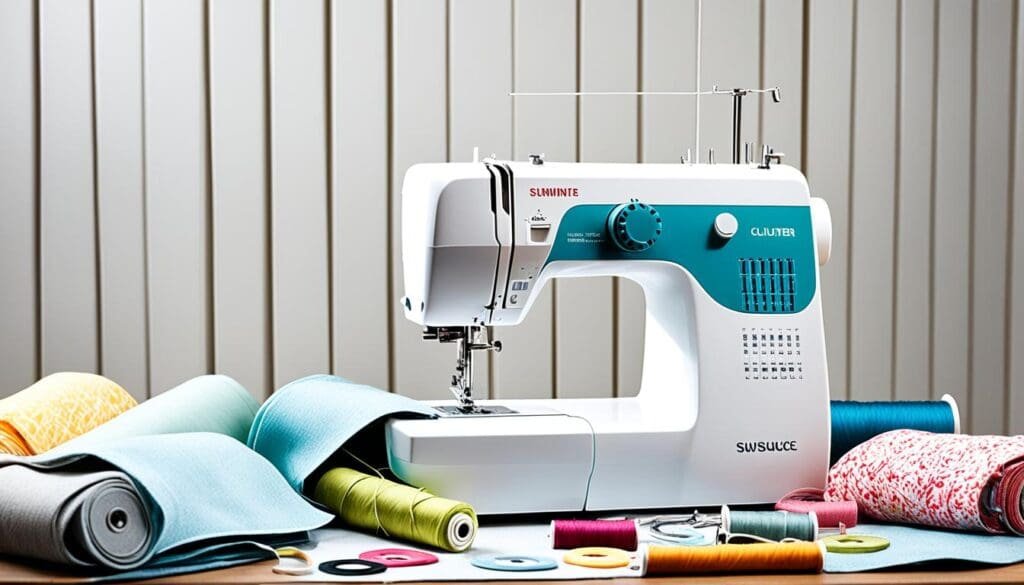 Sewing Machine Workspace Setup