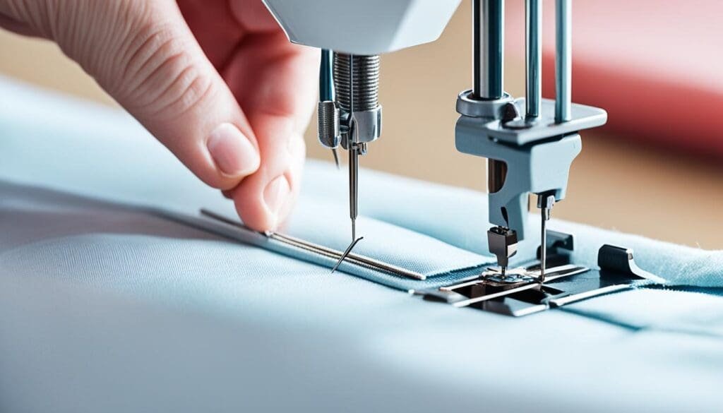 sewing machine operation