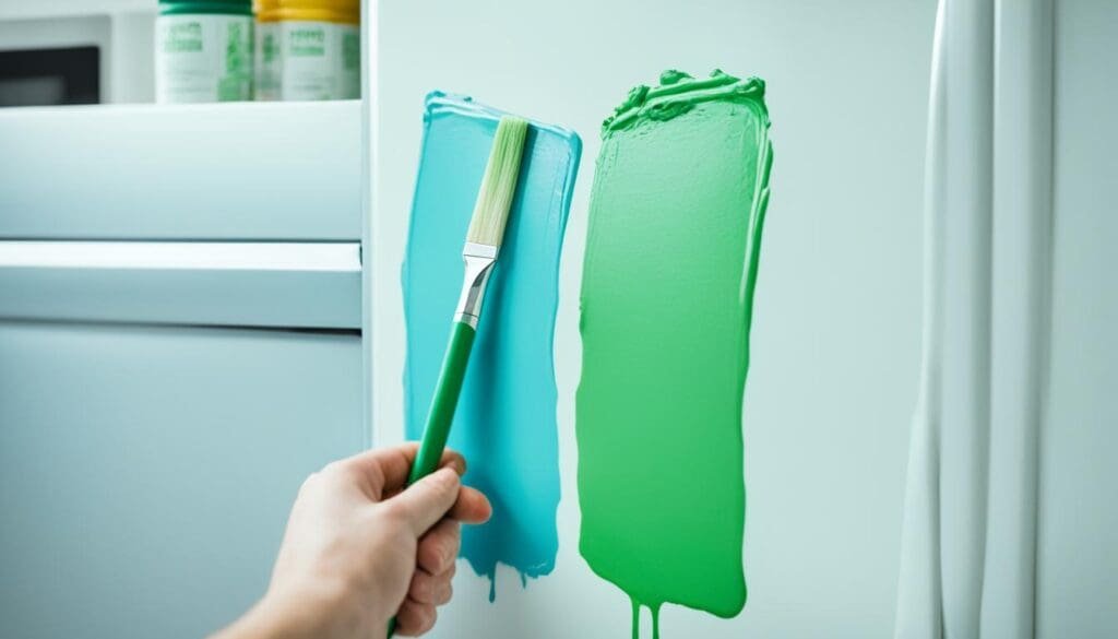 step by step fridge painting